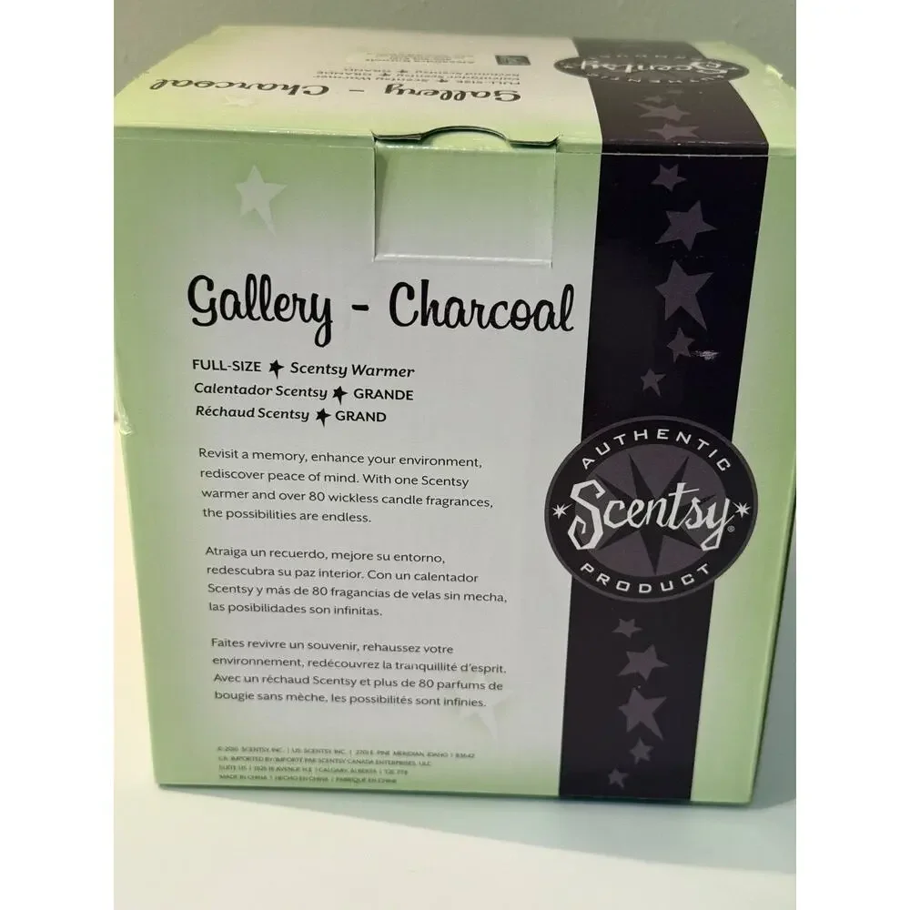 🕯️ Scentsy Gallery Charcoal Warmer Motorcycle Full Size New In Box w/ Wax Bars